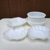 Milk Glass Dishes and Bowls Assortment