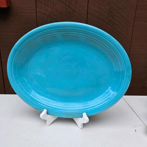 Fiesta Turquoise Oval Serving Platter