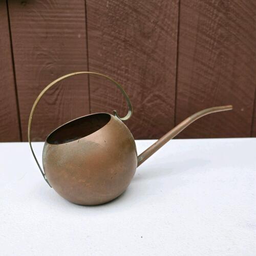 Vintage Brass Watering Can in Mid-Century Modern Style