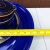 Assorted Glass Canisters With Cobalt Blue Enamel Tray - 4