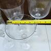 Clear Stemmed Wine Glasses with Ball Detail - 3