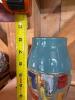 Italian Modernist Ceramic Vase with Color Block Motif - 4