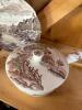 Ucagco Americana Ironstone Casserole Dish and Johnson Bros Plate - 2