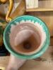 Majolica-Style Pottery Vase and Double Handled Urn - 3