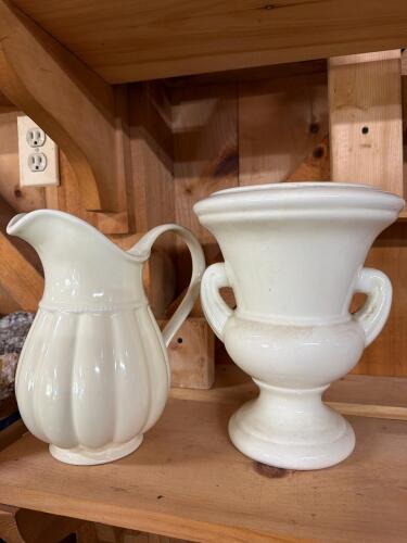 Ceramic Pitcher and Urn Vase