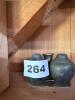Brass Candle Holder, Brass Embossed Ashtray, Pair of Metal Shakers - 7