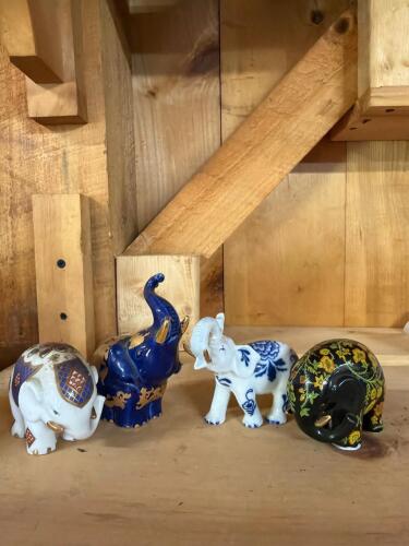 Porcelain Elephant Figurines Handcrafted in Malaysia