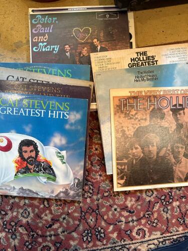 Vintage Vinyl Records: Peter, Paul and Mary, Cat Stevens, The Hollies