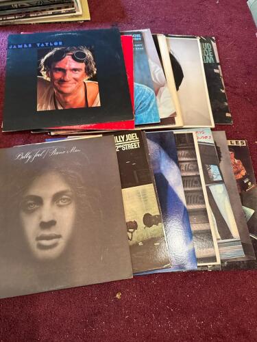 Billy Joel and James Taylor Vinyl Record Albums
