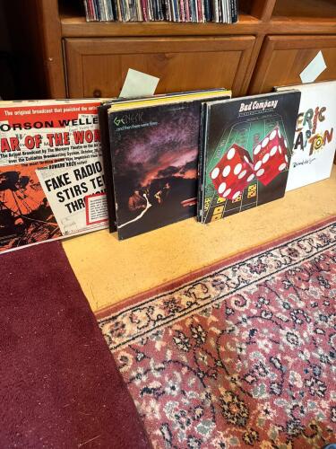 Vintage Vinyl Records: Eric Clapton, Genesis, Bad Company, Orson Welles