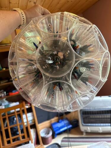 DIY Plastic Cup Christmas Light Ball Ornament