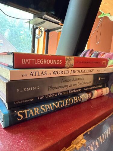 Reference and History Books: Battlegrounds, Atlas, Native American, Oxford, Star-Spangled Banner