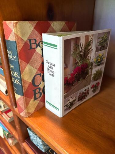 Better Homes and Gardens New Cook Book Vintage Ring-Bound Edition and House Plant Reference