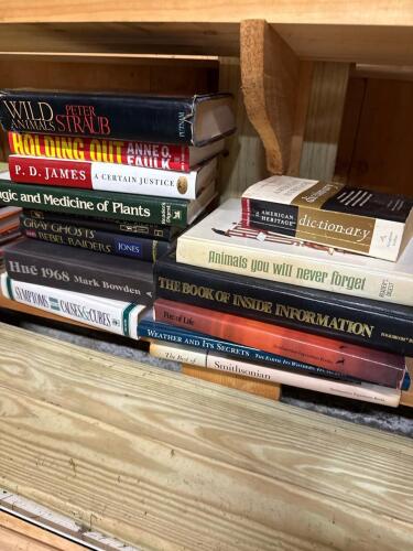 Assorted Hardcover and Paperback Books Including Wild Animals and Dictionary