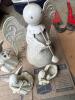 Porcelain and Metal Angel Figurines - 8