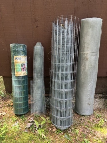 Garden Fence Rolls, Metal Mesh and Vinyl-Coated Wire Fencing