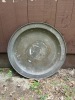 Large Brass Tray with Decorative Etching