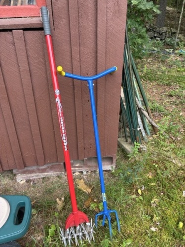 Garden Weasel Rotary Cultivator and Garden Claw Soil Tiller Pair