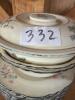 Homer Laughlin Floral China Plates, Bowls, and Covered Tureen - 12