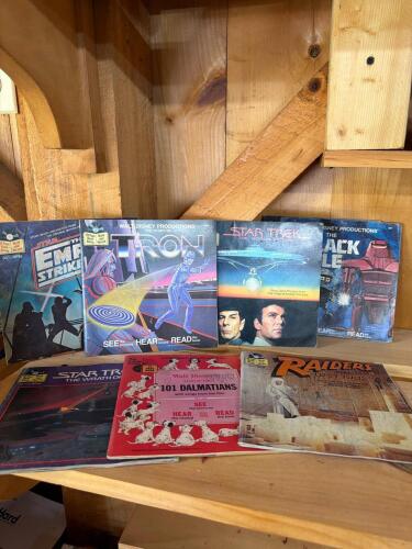 Vintage Read-Along Book and Record Sets: Star Wars, Star Trek, Disney