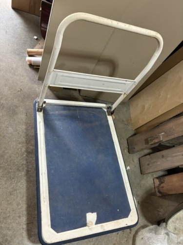 Industrial Platform Dolly with Folding Handle