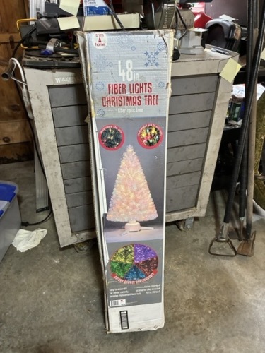 Trim A Home Fiber Lights Christmas Tree, Fiber Optic Tree