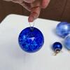 Blue Glass Christmas Ornaments Assortment - 2