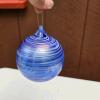 Blue Glass Christmas Ornaments Assortment - 3