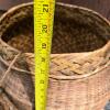 Woven Basket with Lid and Hanging Metal Wind Chime - 4