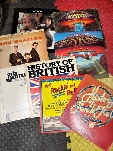Vintage Vinyl Records: The Beatles, Boston, History of Rock