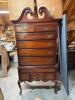 Mahogany Highboy Chest in the Chippendale Style