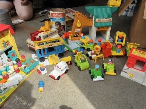 Vintage Fisher-Price Little People Playsets, Lift & Load, Rescue, Hospital