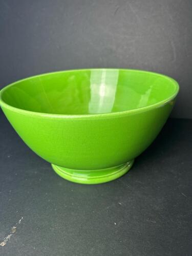 Green Crackle Glaze Ceramic Bowl