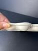 White Embossed Heart Shaped Sections In Divided Ceramic Oyster Plate - 4
