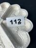White Embossed Heart Shaped Sections In Divided Ceramic Oyster Plate - 7