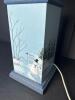 Hand Painted Winter Scene Table Lamp - 3