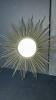 Sunburst-Style Wall Mirror with Gold Tone Frame