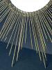 Sunburst-Style Wall Mirror with Gold Tone Frame - 2
