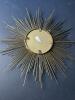 Sunburst-Style Wall Mirror with Gold Tone Frame - 5