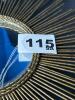Sunburst-Style Wall Mirror with Gold Tone Frame - 8