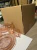 Large Lot Of Pink Depression Glass Tableware in Ribbed Pattern - 3