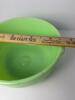 Vintage Green Glass Mixing Bowl - 5
