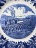 Mt. Washington Cog Railway Staffordshire Blue Transferware Plate - 2