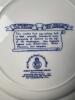 Mt. Washington Cog Railway Staffordshire Blue Transferware Plate - 5