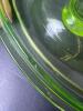 Green Uranium Glass Ribbed Oval Covered Dish - 4