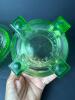 Vintage Green Uranium Glass Reamer and Measuring Cup - 8