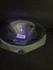 Green Depression Glass Bowl Octagonal Flared Rim - 6