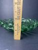 Green Depression Glass Bowl With Open Lace Rim - 6