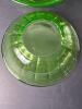 Pair Green Anchor Hocking Uranium Glass Bowls - 4