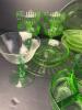 Assortment of Vintage Mostly Uranium Glass Tableware - 2